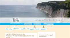 Desktop Screenshot of pension-petri.de