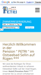 Mobile Screenshot of pension-petri.de